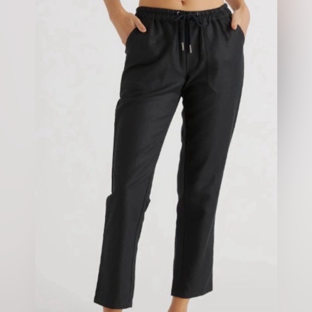 Quince Women’s Cotton Linen Twill Straight Leg Pants